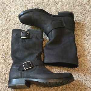 Frye Black Combat & Moto Boots